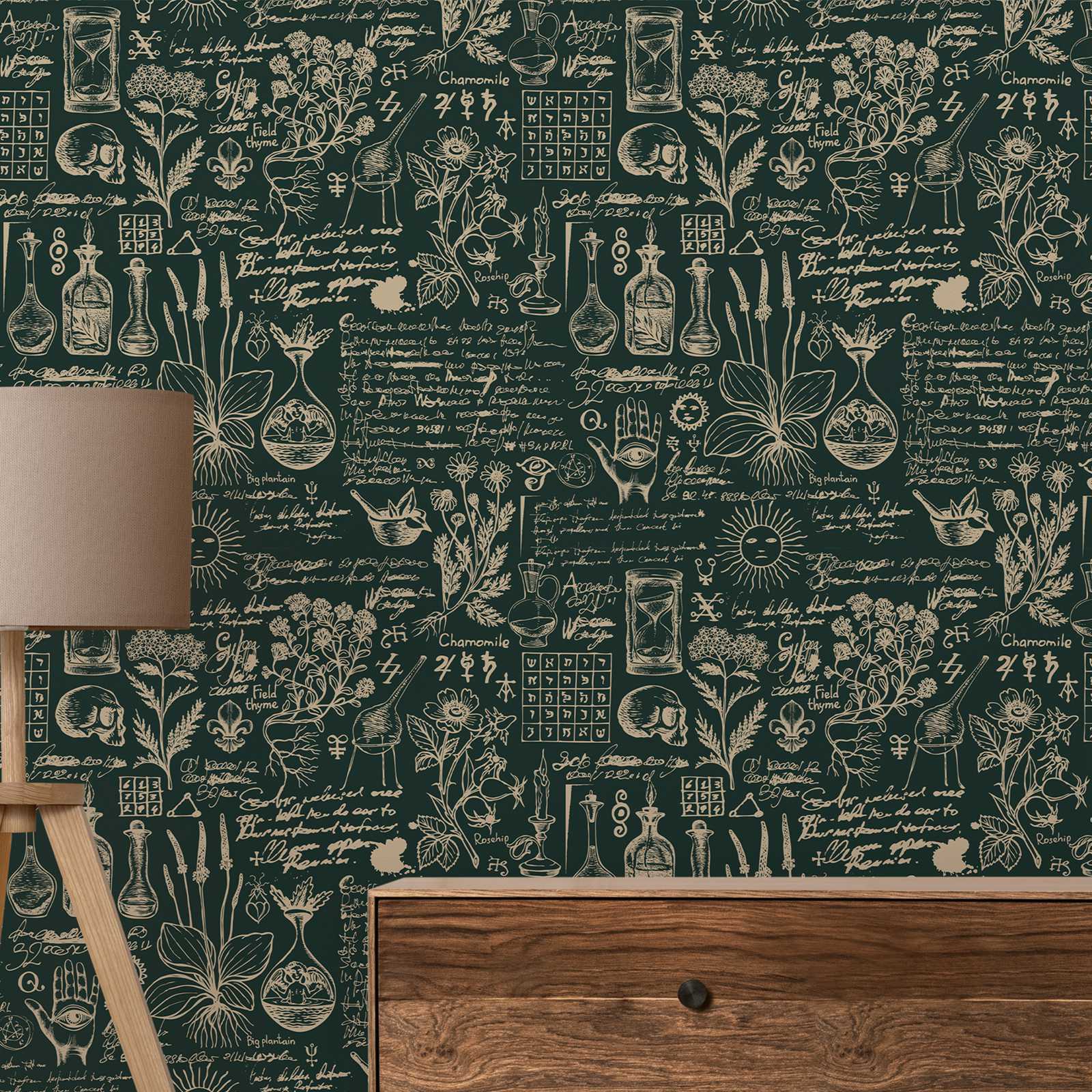 Green Medicine And Herbal Wall - Herbal Wallpaper reseña y precio