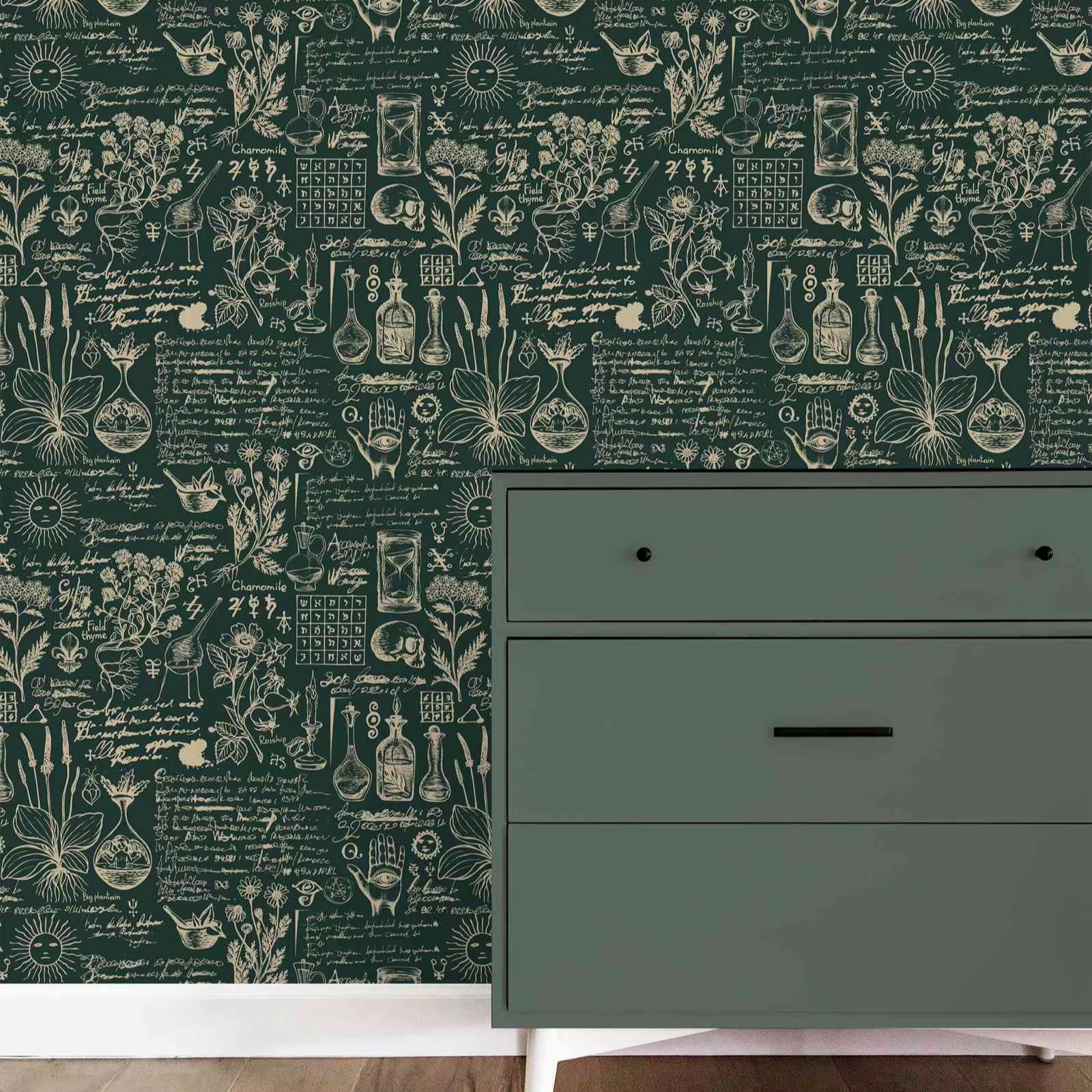 Green Medicine And Herbal Wall - Herbal Wallpaper reseña y precio