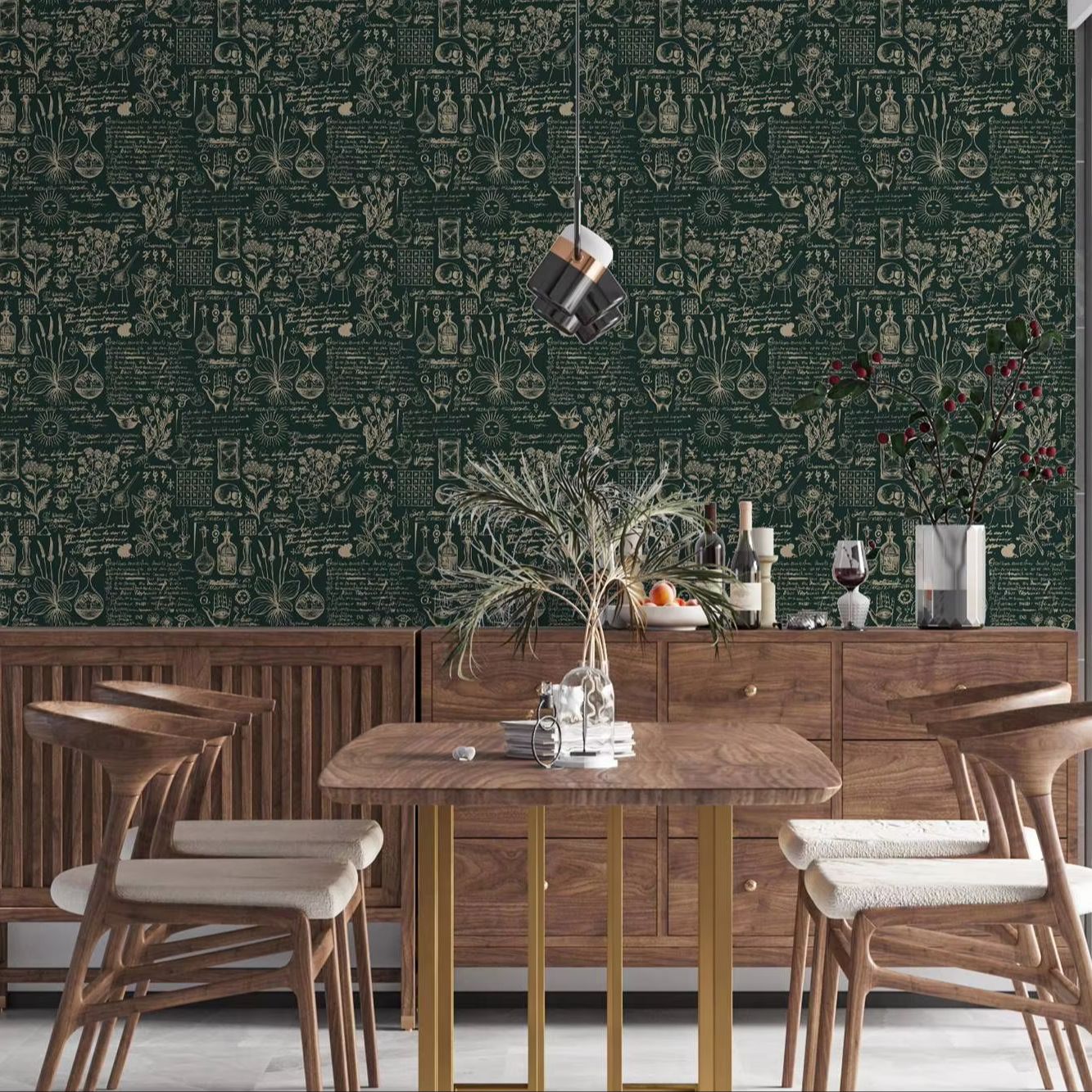 Green Medicine And Herbal Wall - Herbal Wallpaper reseña y precio
