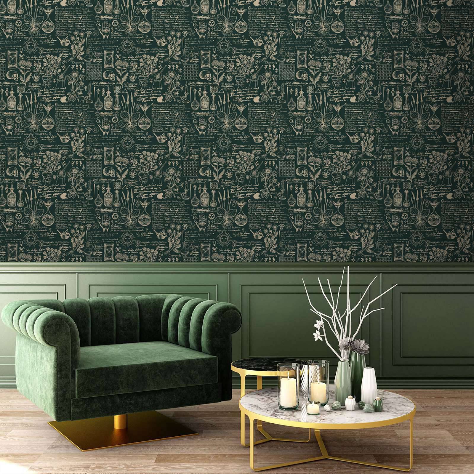 Green Medicine And Herbal Wall - Herbal Wallpaper reseña y precio