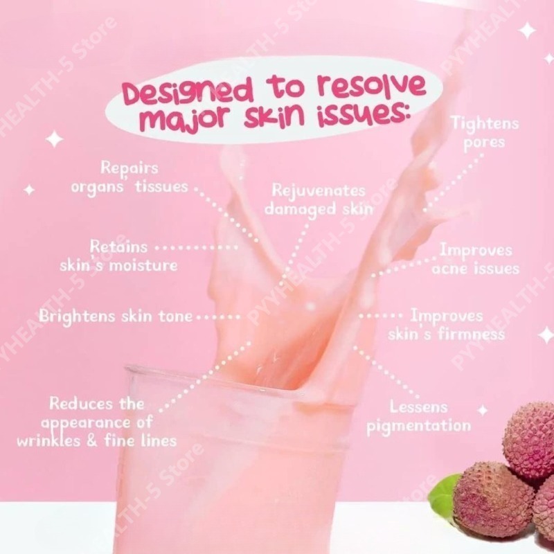 Lychee Drink with Collagen & F - Wellness X reseña y precio